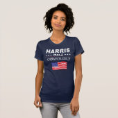 Harris Walz Verkiezingen 2024 T-shirt (Voorkant volledig)