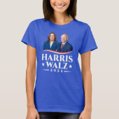 Harris Walz verkiezingscampagne 2024 T-shirt (Voorkant)