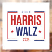 Harris Walz verkiezingscampagne Raamsticker (Vel 2)