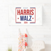 Harris Walz verkiezingscampagne Spandoek (Insitu)