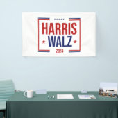 Harris Walz verkiezingscampagne Spandoek (Beurs)