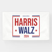Harris Walz verkiezingscampagne Spandoek (Horizontaal)