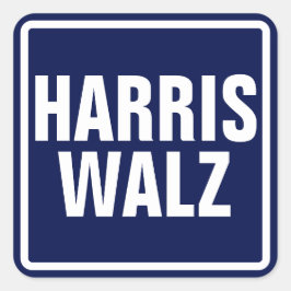 Harris-Walz Vierkante Sticker