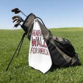 Harris Walz voor Amerika Golfhanddoek (Groen)