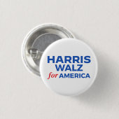 Harris Walz voor Amerika Ronde Button 3,2 Cm (Voorkant /achterkant)