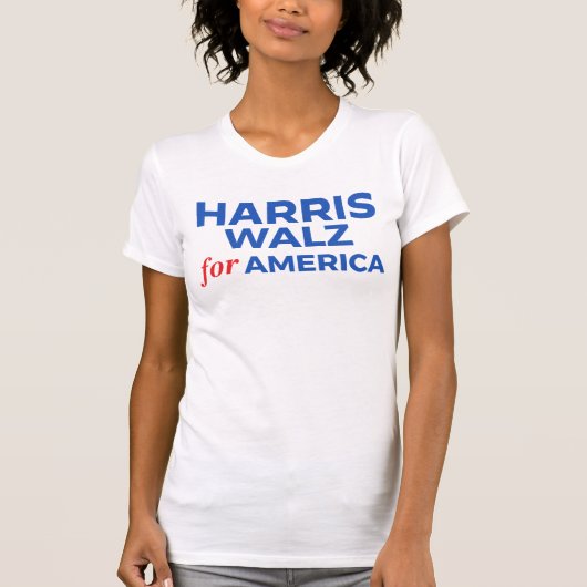 Harris Walz voor Amerika T-shirt (Voorkant)