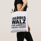 Harris Walz voor Amerika Tote Bag (Dichtbij)