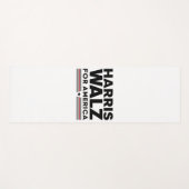 Harris Walz voor Amerika Yogamat (Voorkant (horizontaal))