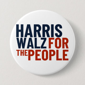 Harris/Walz voor de mensen Button