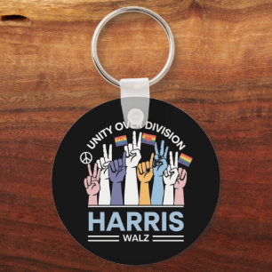 Harris Walz Waltz 2024 Eenheid Boven Verdeeldheid Sleutelhanger