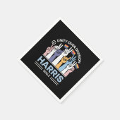 Harris Walz Waltz 2024 Eenheid over Divisie Servet (Hoek)