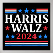Harris Walz Waltz 2024 Poster (Voorkant)