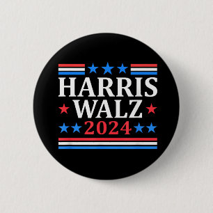 Harris Walz Waltz 2024 Ronde Button 5,7 Cm