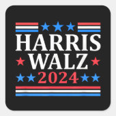 Harris Walz Waltz 2024 Vierkante Sticker (Voorkant)