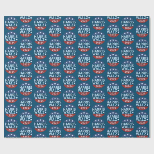 Harris Walz Waltz Harris Walz Cadeaupapier (Vlak)