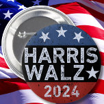 Harris Walz Waltz Ronde Button 5,7 Cm<br><div class="desc">Harris Walz Waltz</div>