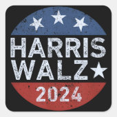 Harris Walz Waltz Vierkante Sticker (Voorkant)