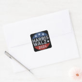 Harris Walz Waltz Vierkante Sticker (Envelop)