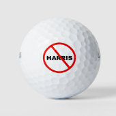 Harris Warning ga daar niet heen! Golfballen (Voorkant)