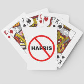 Harris Warning ga daar niet heen! Pokerkaarten (Achterkant)