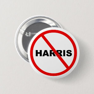Harris Warning ga daar niet heen! Ronde Button 5,7 Cm