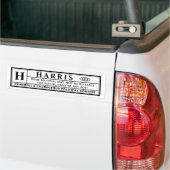 Harris Warning Label Bumpersticker (Op Truck)