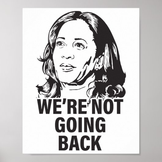 Harris, we gaan niet terug naar 2024 poster (Voorkant)