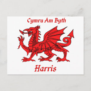 Harris Welsh Dragon Briefkaart