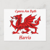 Harris Welsh Dragon Briefkaart (Voorkant)