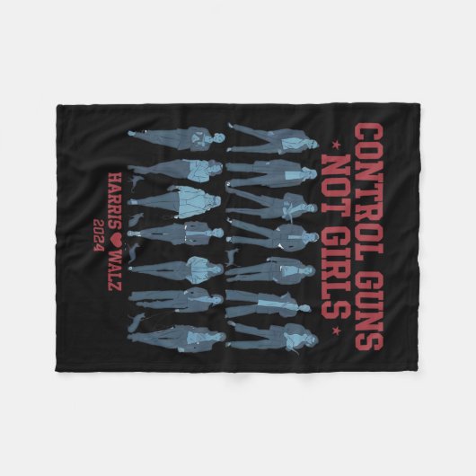 Harris Wheimer 2024 Controle Pistolen Niet Meisjes Fleece Deken (Voorkant (Horizontaal))