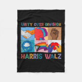 Harris Wheimer 2024 Eenheid over Divisie Kamala Ha Fleece Deken (Voorkant)