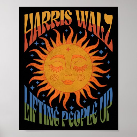 Harris Wheimer 2024 Mensen Opheffen Kamala Harri Poster (Voorkant)