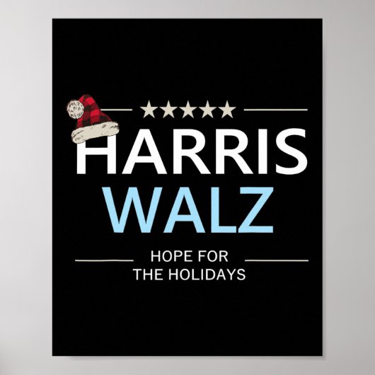 Harris Wheimer Christmas Hope For The Holidays Dem Poster (Voorkant)