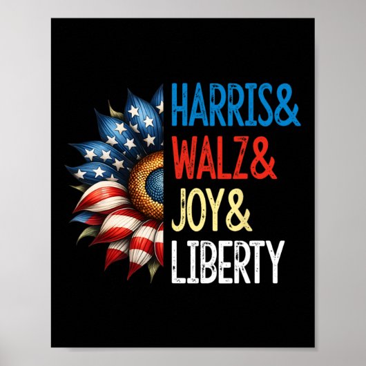 Harris Wheimer Joy Liberty - Harris Wals 2024 Ret Poster (Voorkant)