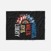 Harris Wheimer Joy Liberty - Harris Waltz 2024 Ret Fleece Deken (Voorkant (Horizontaal))