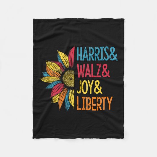 Harris Wheimer Joy Liberty - Harris Waltz 2024 Ret Fleece Deken (Voorkant)