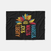 Harris Wheimer Joy Liberty - Harris Waltz 2024 Ret Fleece Deken (Voorkant (Horizontaal))