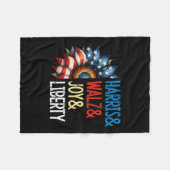 Harris Wheimer Joy Liberty - Harris Waltz 2024 Ret Fleece Deken (Voorkant (Horizontaal))