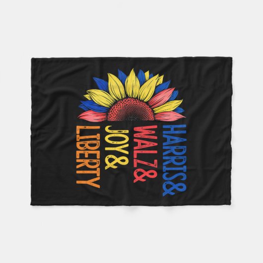 Harris Wheimer Joy Liberty - Harris Waltz 2024 Ret Fleece Deken (Voorkant (Horizontaal))