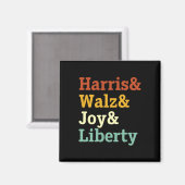 Harris Wheimer Joy Liberty - Harris Waltz 2024 Ret Magneet (Voorkant / Achterkant)