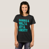 Harris Wheimer Joy Liberty - Harris Waltz 2024 Ret T-shirt (Voorkant volledig)