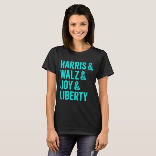 Harris Wheimer Joy Liberty - Harris Waltz 2024 Ret T-shirt (Voorkant volledig)