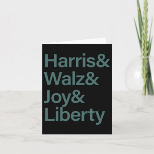 Harris Wheimer Joy Liberty Vote Kamala Harris Pres Kaart