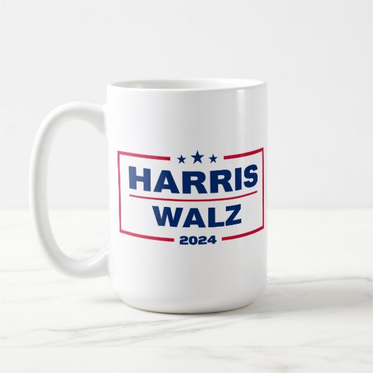 Harris Wlaz 2024 Kamala Harris Tim Walz Verkiezing Koffiemok (Links)