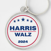 Harris Wlaz 2024 Kamala Harris Tim Walz Verkiezing Sleutelhanger (Voorkant)