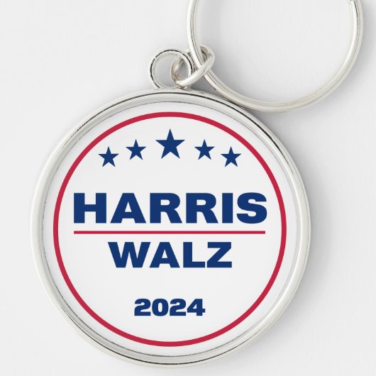 Harris Wlaz 2024 Kamala Harris Tim Walz Verkiezing Sleutelhanger (Voorkant)
