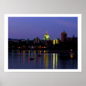 Harrisburg en Susquehanna Print (Voorkant)