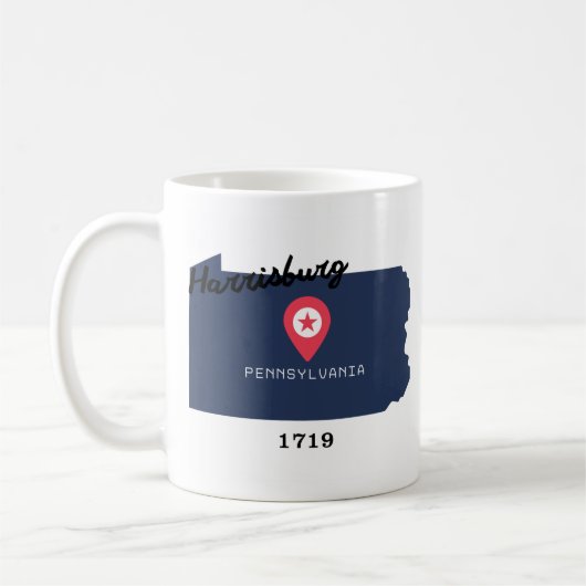 Harrisburg koffiemok (Links)