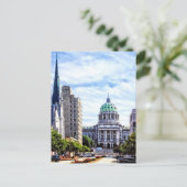 Harrisburg PA - Capitol Seen van State Street Briefkaart (Staand voorkant)