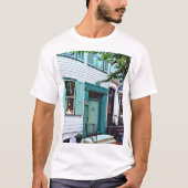 Harrisburg PA - Gebouw met groene deur T-shirt (Voorkant)